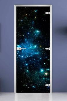 Стеклянная межкомнатная дверь с фотопечатью «Space-12» Стеклянная межкомнатная дверь с фотопечатью «Space-12»
