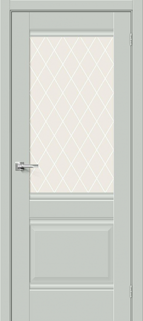 Межкомнатная дверь Прима-3 grey mat 