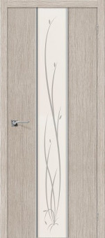 Межкомнатная дверь Глейс-2 Twig 3D Cappuccino