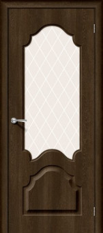 Межкомнатная дверь Скинни-33 (White Сrystal) dark barnwood