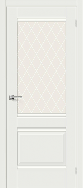 Межкомнатная дверь Прима-3 white mat Межкомнатная дверь Прима-3 white mat