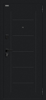 Входная дверь Борн/SBlack Букле черное/Bianco Melinga Входная дверь Борн/SBlack Букле черное/Bianco Melinga