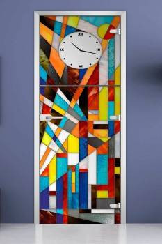 Стеклянная межкомнатная дверь с фотопечатью «Stained Glass-05» Стеклянная межкомнатная дверь с фотопечатью «Stained Glass-05»