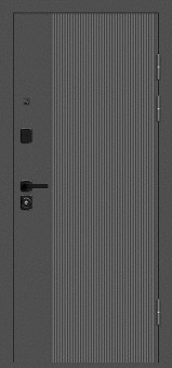 Входная дверь Optim Z-2 Классика Букле графит/Белый Входная дверь Optim Z-2 Классика Букле графит/Белый