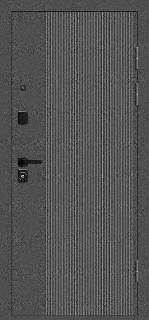 Входная дверь Optim Z-2 Классика Букле графит/Белый Входная дверь Optim Z-2 Классика Букле графит/Белый