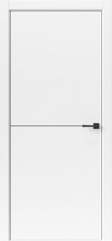Межкомнатная дверь Тамбурат Лайт Геометрия 4302 Белый Глухая