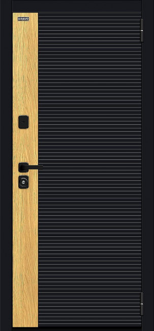 Входная дверь Эво/SBlack Black Shell-Wotan Oak/White Silk Входная дверь Эво/SBlack Black Shell-Wotan Oak/White Silk