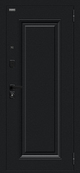 Входная дверь Флэш МФ/SBlack Букле черное/White Silk Входная дверь Флэш МФ/SBlack Букле черное/White Silk