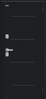 Входная дверь Thermo Лайн/BChrome Букле черное/Cappuccino Melinga Входная дверь Thermo Лайн/BChrome Букле черное/Cappuccino Melinga