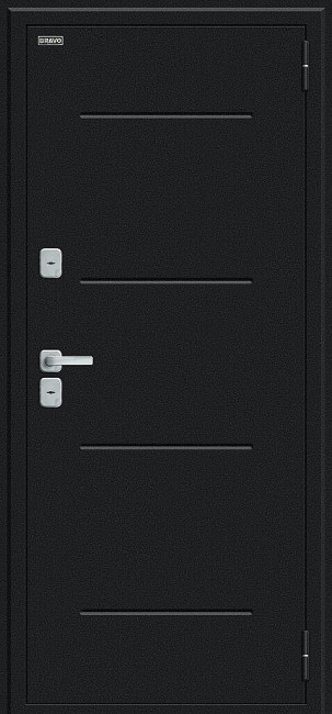 Входная дверь Thermo Лайн/BChrome Букле черное/Cappuccino Melinga Входная дверь Thermo Лайн/BChrome Букле черное/Cappuccino Melinga