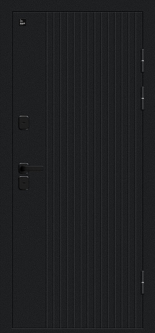 Входная дверь Thermo Полар/SBlack Букле черное/EX White Matt Входная дверь Thermo Полар/SBlack Букле черное/EX White Matt