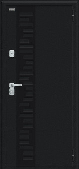 Входная дверь Thermo Техно Д2/BChrome Букле черное/Cappuccino Melinga Входная дверь Thermo Техно Д2/BChrome Букле черное/Cappuccino Melinga